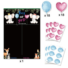 Load image into Gallery viewer, Boy or Girl Gender Reveal Voting Game Poster Board with Stickers Baby Gender Reveal Party Decoration Baby Shower Supplies
