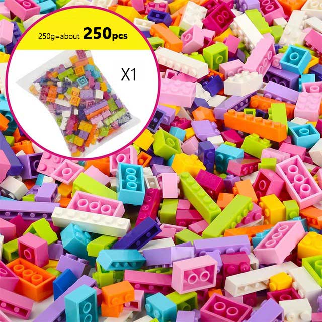 250-3000g Building Blocks DIY Creative Bricks Compatible Classic Bricks Bulk Base Plate Educational Toy For Children CRAFTING material art