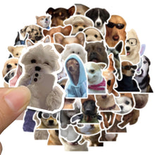 Load image into Gallery viewer, 10/30/50/100 Pieces Cute Dog Cat MEME Funny Animals Stickers Kawaii Cartoon Decals Skateboard Notebook Luggage Phone Car Sticker Toy

