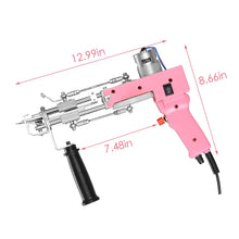 Load image into Gallery viewer, Tufting Gun 2 IN 1 Electric Carpet Machine Can Do Both Cut Pile and Loop Pile Hand Gun Crafting tool supplies rug mat making
