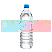 Load image into Gallery viewer, 10 Pieces Gender Reveal Party Decor Water Bottle Labels Stickers Box Decor Boy or Girl It&#39;s A Boy&#39;s A Girl Baby Shower Party
