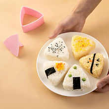 Load image into Gallery viewer, Onigiri Rice Ball Food Press DIY Sushi Mold Triangular Maker Kit Japanese Kitchen Bento Accessories mould konbu matcha crafting supplies tool
