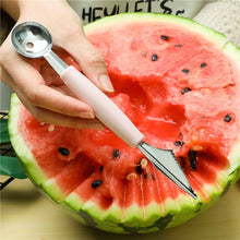 Load image into Gallery viewer, Multi Function Fruit Carving Knife Watermelon Baller Ice Cream Dig Ball Scoop Spoon Kitchen DIY Cold Dishes Tools Gadgets crafting kitchenware kitchen crafty
