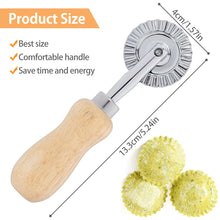 Load image into Gallery viewer, Pastry Wheel Cutter Stainless Steel Round Pizza Cutting Wheel Tools Home divider Kitchen Gadgets Baking Tools pasta Italian food DIY craft kitchenware
