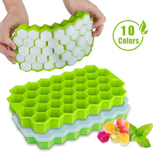 Load image into Gallery viewer, Honeycomb Ice Cube Tray Reusable Silicone Ice Mold Ice cube Maker BPA Free Ice Mould with Removable Lids mould kitchen bar crafting tool supplies
