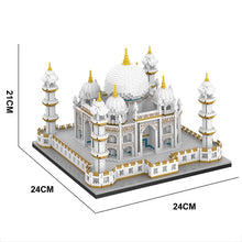 Load image into Gallery viewer, Taj Mahal World Famous Architecture Micro Model India Building Blocks Creative Sets City Kids Toys 4036 pieces Mini Bricks
