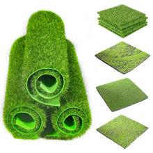 Load image into Gallery viewer, 1 Piece 15-30cm Artificial Lawns Turf Carpets Fake Sod Grass Mat Garden Moss Landscape Home Floor Aquarium Wedding Decoration astroturf crafting material DIY
