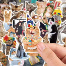 Load image into Gallery viewer, 10/30/65pcs Funny Cute Cat Meme Stickers Kid Toy Scrapbook Notebook Laptop Car Phone art craft supplies Waterproof Sticker Decals
