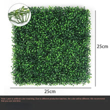 Load image into Gallery viewer, Artificial Plants Grass Wall Backdrop Flowers wedding Boxwood Hedge Panels Fence Greenery Walls Wall crafting material supplies DIY Decor
