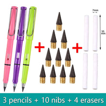 Load image into Gallery viewer, 17pcs/Set Infinity Pencils No Sharpening Eternity Pencils No Ink Kawaii Unlimited Pens Art Supplies School Stationery Eraser artist craft
