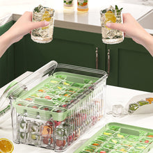 Load image into Gallery viewer, Press Type Ice Cube Tray With Storage Box Maker Box Tray Kitchen Gadget Bucket Mould Beer Quick-freeze crafting tool chef freezer supplies bar

