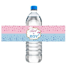 Load image into Gallery viewer, 10 Pieces Gender Reveal Party Decor Water Bottle Labels Stickers Box Decor Boy or Girl It&#39;s A Boy&#39;s A Girl Baby Shower Party
