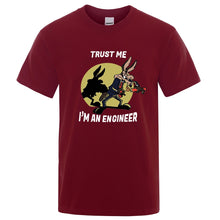 Load image into Gallery viewer, Trust Me Im An Engineer T Shirt For Men T-Shirt Round Neck Engineering college Classic Man Clothes custom handmade print design
