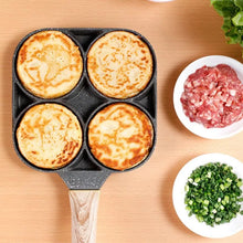 Load image into Gallery viewer, 4-hole Omelet Pan Frying Pot Thickened Non-stick Egg Pancake Steak Cooking Hamburger bread Breakfast Maker Induction cooker DIY craft tool
