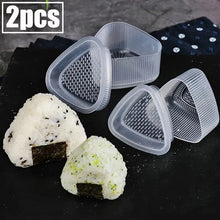 Load image into Gallery viewer, 2 Piece Onigiri Rice Ball Mold Bento Press Maker Mould DIY Sushi Kitchen Bento Accessories crafting tool supply kitchenware seaweed kimbap gimbap kimchi tuna
