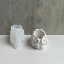 Load image into Gallery viewer, 3D Skull Shape Cement Flowerpot Mold Silicone Moulds for Pots Handmade Epoxy Resin Planter Candle Jar Halloween craft art tool supply
