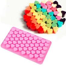 Load image into Gallery viewer, 55 Small Heart Shaped Silicone Cake Mold Heart Chocolate Pastry DIY Baking Decoration Kitchen Ice Cube Crystal Epoxy Mould crafting tools
