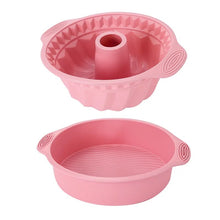 Load image into Gallery viewer, Dark Pink Molds for Baking Silicone Bakeware DIY Cake Mould Muffin Pan Pastry Kitchen Accessories Decorate Tools Crafting supplies bakery business
