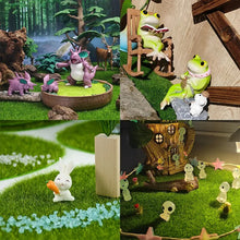 Load image into Gallery viewer, Artificial Grass Mat Carpet Simulation Lawn Turf Miniature Landscape Scene DIY Home Decoration Garden Green Fake Plants astroturf moss crafting material
