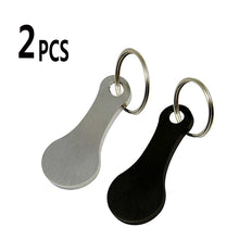 Load image into Gallery viewer, Shopping Cart Token Key Ring Recycled Aluminum Alloy  Key Chain Accessories  Keychain Charms Metal Keychain handmade
