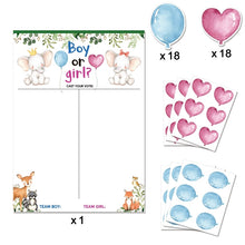 Load image into Gallery viewer, Boy or Girl Gender Reveal Voting Game Poster Board with Stickers Baby Gender Reveal Party Decoration Baby Shower Supplies
