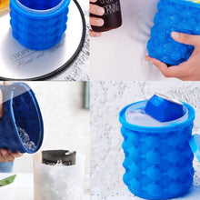 Load image into Gallery viewer, Silicone Ice Cube Maker Portable Bucket Wine Cooler Beer Cabinet Space Saving Kitchen Tools Drinking Whiskey Freeze bar crafting  supplies barware
