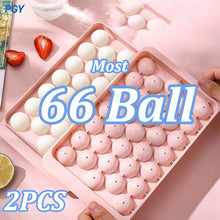 Load image into Gallery viewer, Mini Ball Maker Mold Ice Ball Mould Hockey Round Frozen Cube Lid Tray Box Whiskey Cocktail Kitchen barista bar crafting tool supply art cognac
