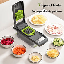 Load image into Gallery viewer, 12 in 1 Multifunctional Vegetable Slicer Cutter Shredders Slicer With Basket Fruit Potato Chopper Carrot Grater crafting tool supplies kitchen gadget chef
