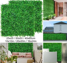 Load image into Gallery viewer, Artificial Plant Wall Decoration Boxwood Hedge Moss Panel Home Decor Fake Plants Grass Backdrop Wall Privacy Screen DIY Crafting material business supply
