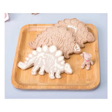 Load image into Gallery viewer, 3D Dinosaur Cookie Cutters Biscuit Embossing Mould Fondant Dessert Baking Plastic Mold Gingerbread Cake Decor Tool DIY crafting kitchenware bakery baker
