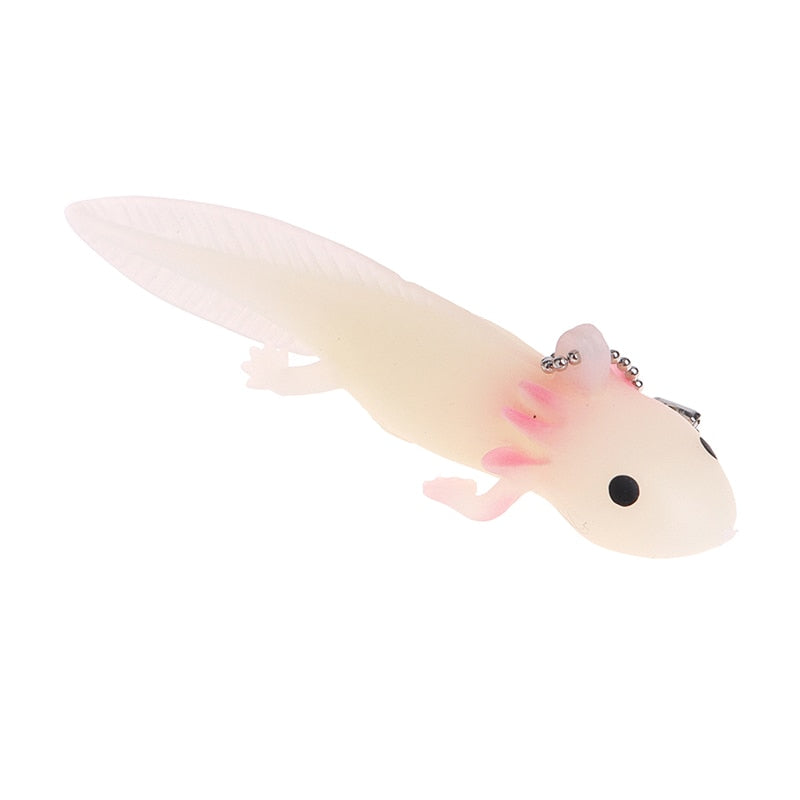 Axolotl Keychain Fish Giant Salamander Stress Keychain Toy Squeeze Antistress kawaii Toys Girls Gag Gifts handmade rare exotic