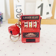Load image into Gallery viewer, Mini Fruit Slot Machine arcade Birthday Keychain Gift 1pc Lucky Jackpot  Toy Coin Operated Games Gambling Machine degenerate

