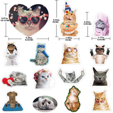 Load image into Gallery viewer, 10/30/65pcs Funny Cute Cat Meme Stickers Kid Toy Scrapbook Notebook Laptop Car Phone art craft supplies Waterproof Sticker Decals
