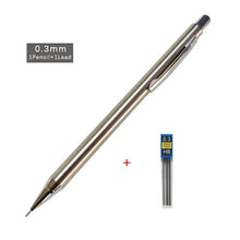 Load image into Gallery viewer, Mechanical Pencil Office School Writing Art Tools Metal Automatic Stationery crafting artist supplies 005mm 007mm 009mm 1.3mm 2mm 0.5mm .07mm .09mm
