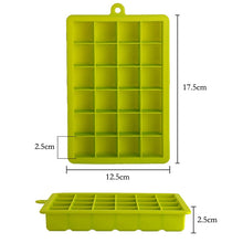 Load image into Gallery viewer, 24 Grid Ice Cube Mold Silicone Square Tray Mould Easy Release Silicone Forms Bar Kitchen Accessories bar barista whiskey cognac bourbon crafting tool
