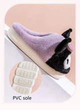 Load image into Gallery viewer, Sanrio Kuromi Cotton Slippers Cartoon Melody Cinnamoroll Autumn Winter Women Warm Indoor Home Shoes My Melody PomPomPurin
