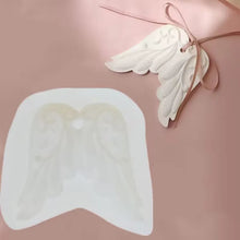 Load image into Gallery viewer, Angel Wings Silicone Mold Wing Shape Car Aromatherapy Wax Tablets Making DIY Plaster Gypsum Clay Mould for Car Pendant art craft tool supply
