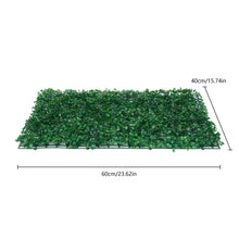 Load image into Gallery viewer, 12 Piece 60x40cm Artificial Hedge Screen Privacy Fence Faux Plant Leaves Panels Boxwood Grass Home Garden Decor Yard Wall Crafting material supply tool moss
