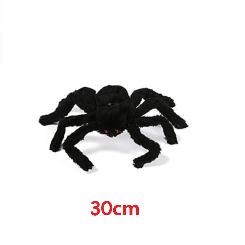 Giant Black Plush Spider Decoration Props Kids Toy Haunted Outdoor Party House Decor Halloween party decor supplies