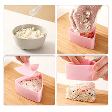 Load image into Gallery viewer, Onigiri Rice Ball Food Press DIY Sushi Mold Triangular Maker Kit Japanese Kitchen Bento Accessories mould konbu matcha crafting supplies tool
