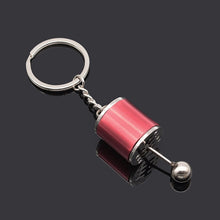 Load image into Gallery viewer, Six Speed Gearbox Gear Head Fidget Keychain Manual Transmission Lever Metal Key Ring Car Refitting Metal JDM drift 2jz modified stanced
