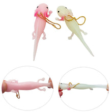 Load image into Gallery viewer, Axolotl Keychain Fish Giant Salamander Stress Keychain Toy Squeeze Antistress kawaii Toys Girls Gag Gifts handmade rare exotic
