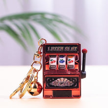 Load image into Gallery viewer, Mini Fruit Slot Machine arcade Birthday Keychain Gift 1pc Lucky Jackpot  Toy Coin Operated Games Gambling Machine degenerate
