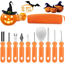 Load image into Gallery viewer, Halloween Pumpkin Carving Kit Tools Knife For Kids Adults Professional haloween spooky jackolantern jack-o-lantern
