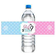 Load image into Gallery viewer, 10 Pieces Gender Reveal Party Decor Water Bottle Labels Stickers Box Decor Boy or Girl It&#39;s A Boy&#39;s A Girl Baby Shower Party
