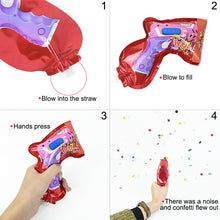 Load image into Gallery viewer, 5-10 Pieces Wedding Confetti Inflatable Confetti Gun Foil Balloons Firework Cannon Wedding Birthday Graduation
