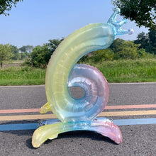 Load image into Gallery viewer, Number Balloons Birthday 32 inch Outdoor Baby Shower Decoration for Kids Adult Standing Balloon Crown Anniversary party garland
