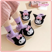 Load image into Gallery viewer, Sanrio Kuromi Cotton Slippers Cartoon Melody Cinnamoroll Autumn Winter Women Warm Indoor Home Shoes My Melody PomPomPurin
