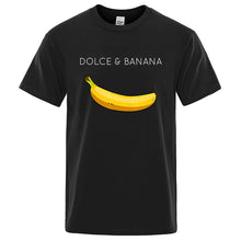 Load image into Gallery viewer, Dolce &amp; Banana Fashion Print Men T-shirts Casual Breathable Tops Oversized Cotton Tshirt Male Short Sleeve Tees custom prints
