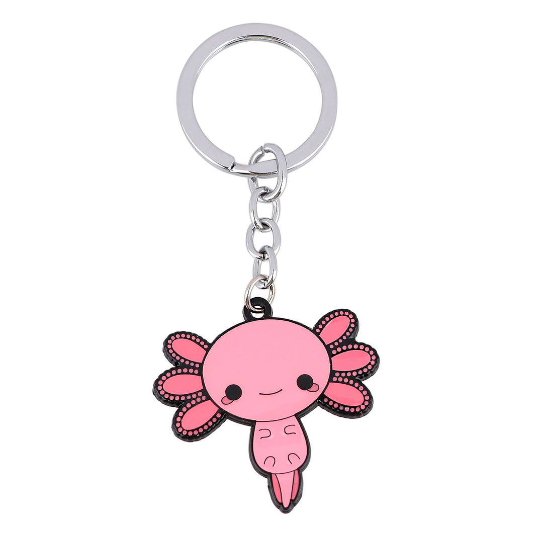 Axolotl Cute Stuff Pendant Car Keys chain for Backpack Key Keychain Keyring Key Holder Fashion Jewelry Accessories Gifts